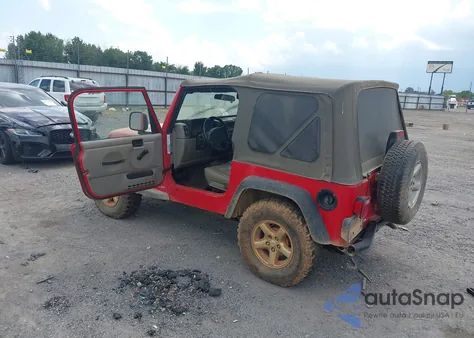 2003 Jeep Wrangler Sport из США, поврежденный, VIN 1J4FA49S03P303949